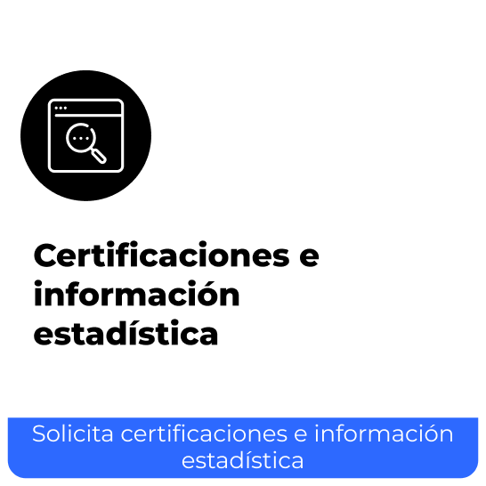Certificaciones e información estadística